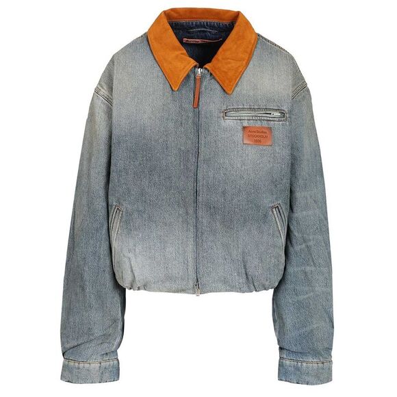 Acne Studios Women Denim Bomber Jacket